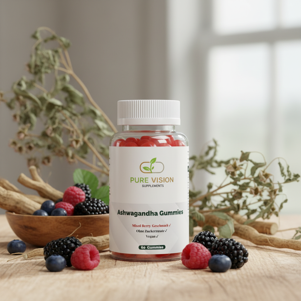 Premium Ashwagandha Gummies 300 + Vitamin B6,- 60 Stk