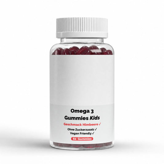 Omega 3 Gummies Kids - Himbeere - 60 vegane Gummies