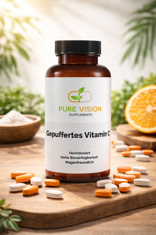 Gepuffertes Vitamin C 500mg + Magnesium - 240 Kapseln