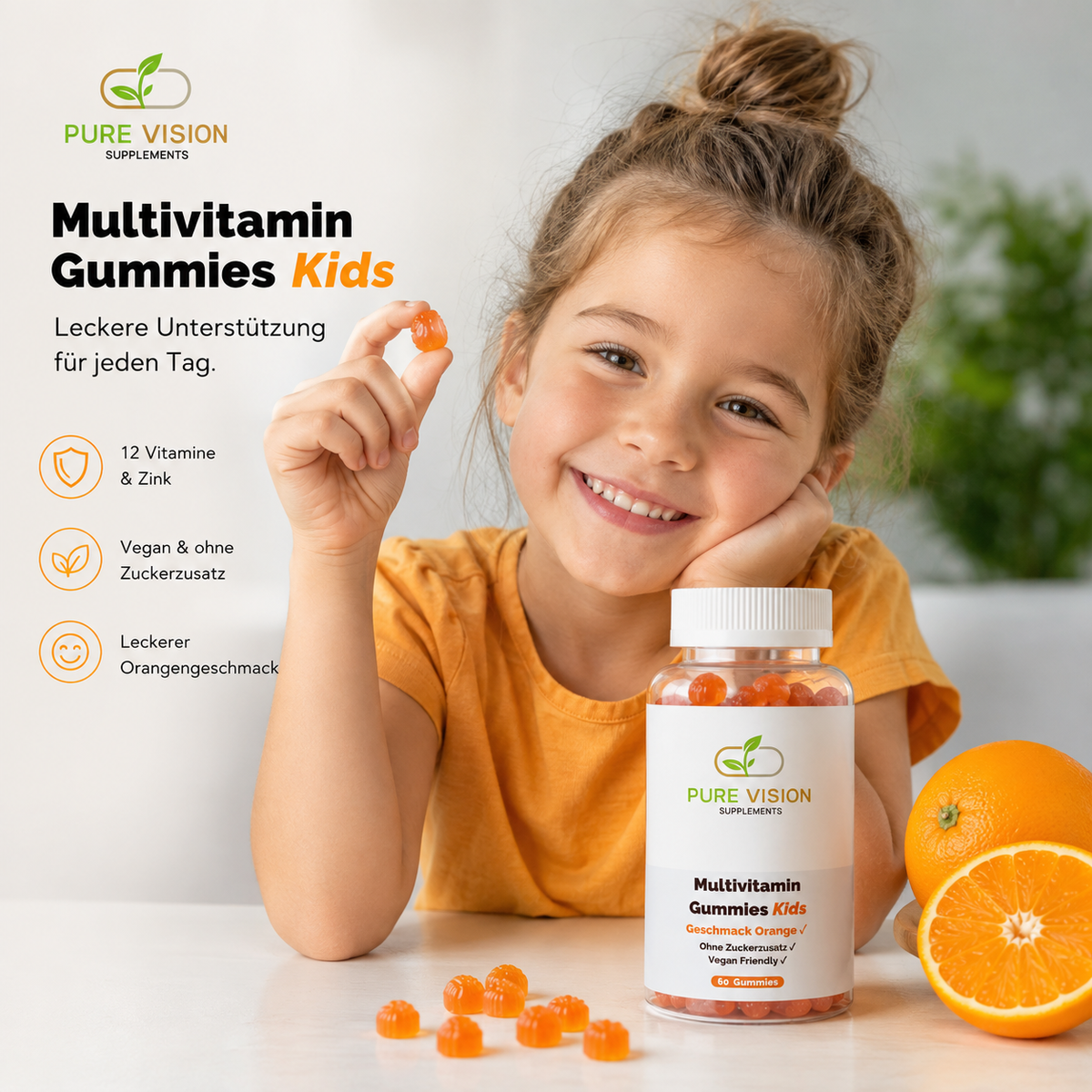 Multivitamin Gummies Kids - Orange - 60 vegane Gummies