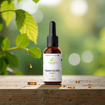 Vitamin D3 + K2 - 1.700 Tropfen (1.000 I.E.) - 50ml