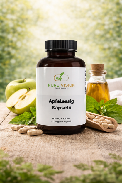 Apfelessig Extrakt Kapseln (600mg je Kapsel) - 120 vegane Kapseln
