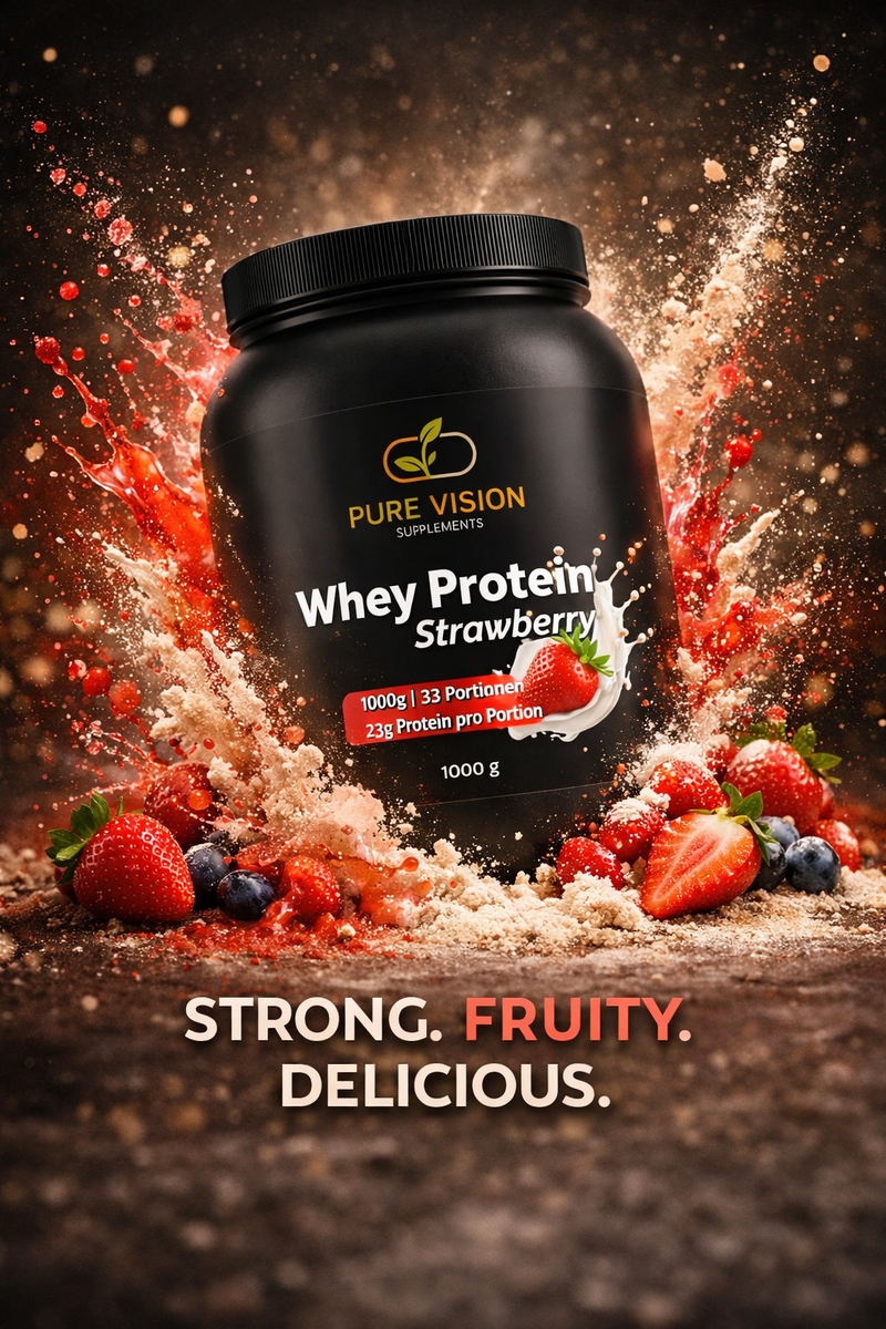Premium Whey Protein Erdbeere - 1.000g
