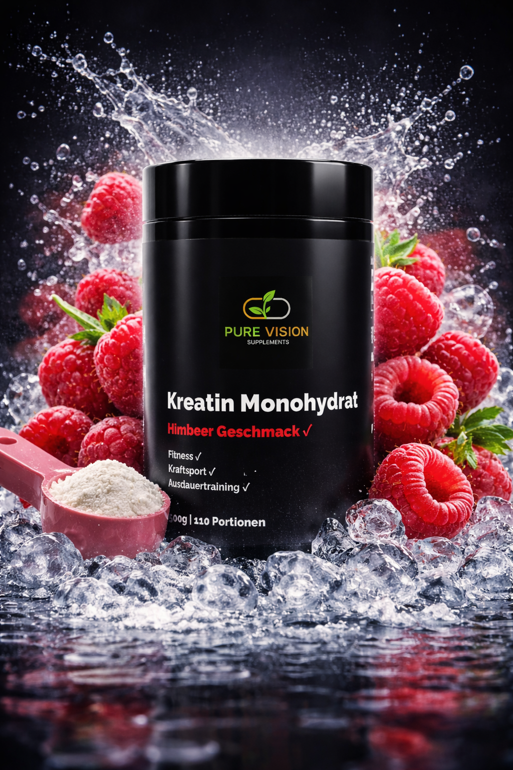 Kreatin Monohydrat Raspberry- 500g