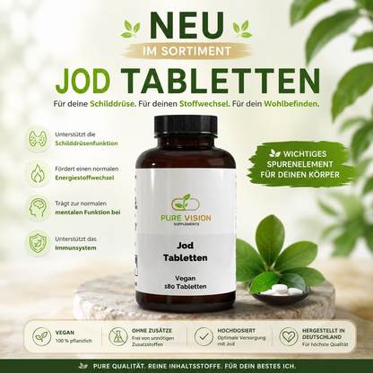 Jod - 180 vegane Tabletten