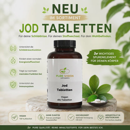 Jod - 180 vegane Tabletten